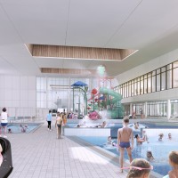Artist impression - leisure water area