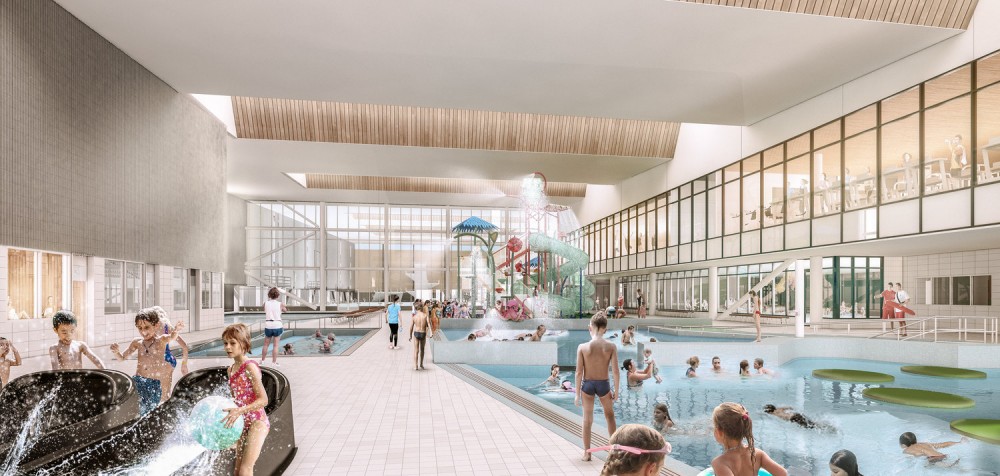 Artist impression - leisure water area