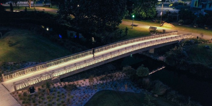 North Frame pedestrian bridge 