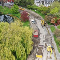 Avon Loop asphalt removal