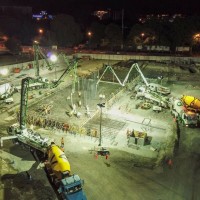 Christchurch Convention Centre foundation pour 