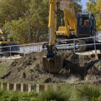 Digger on site