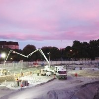 convention centre concrete pour
